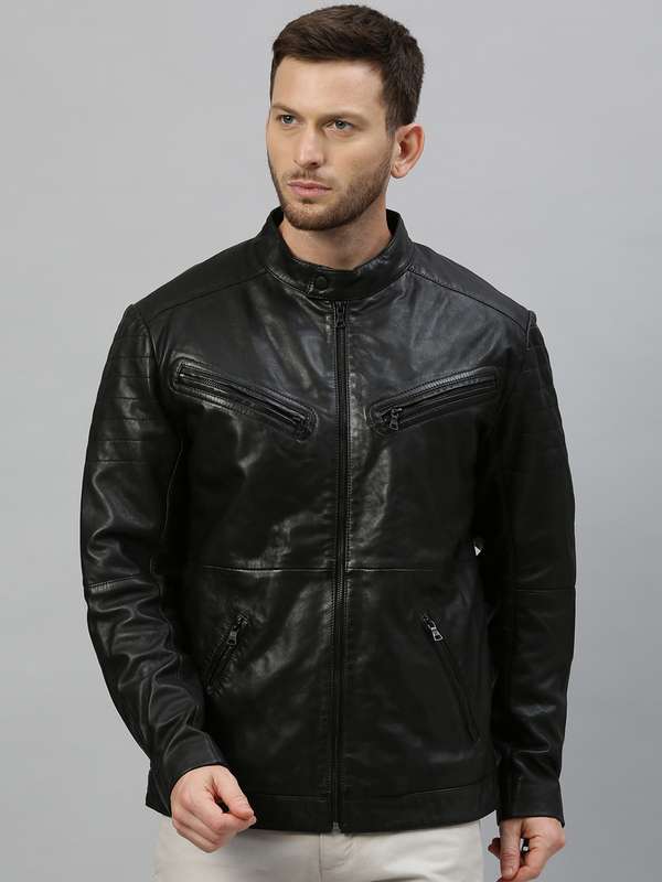 Leather jacket for women myntra Clearance