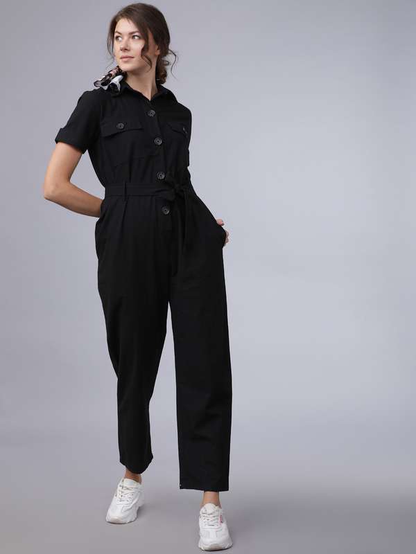Black jumpsuit myntra Clearance