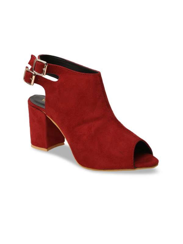 Red peep toe discount sandals