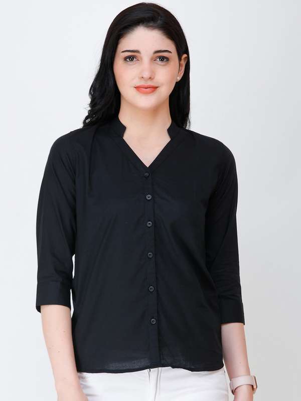 Women Collarless Shirts - Buy Women 
