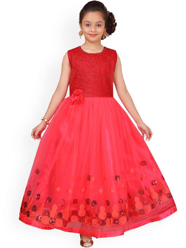 red gown myntra
