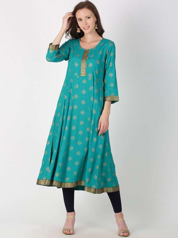 saffron threads kurtis