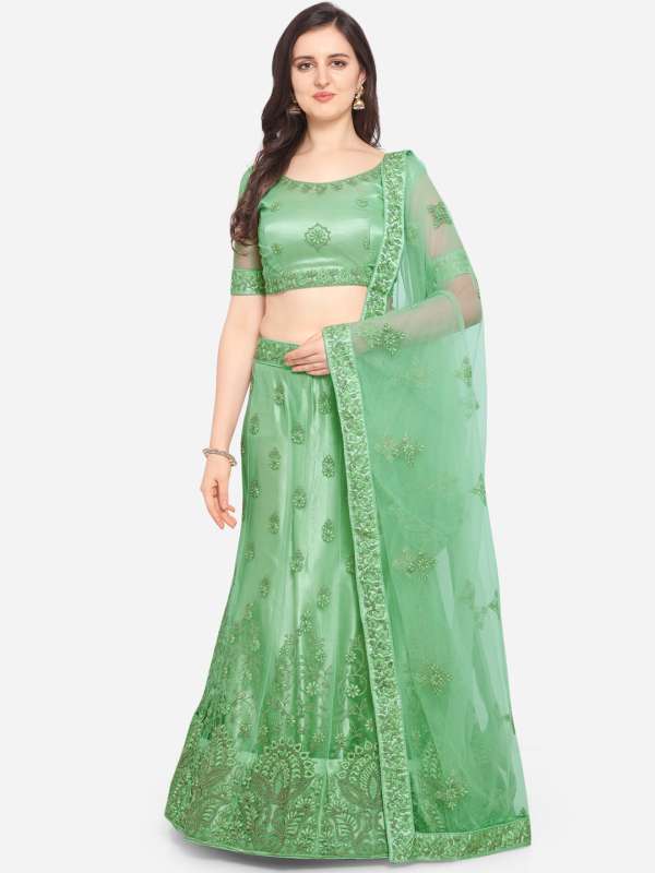 ghagra choli green colour