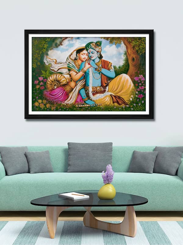 Radha Krishna Paintings - Shop for Latest Radha Krishna Painting Online |  Myntra