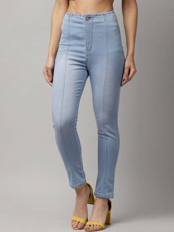 Front Seam Detail Skinny Jeans