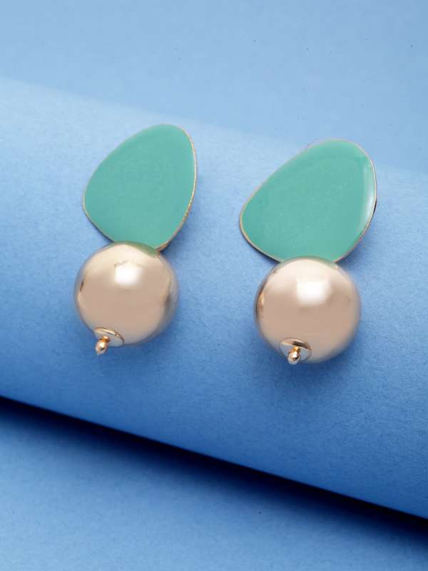Teal green sales earrings