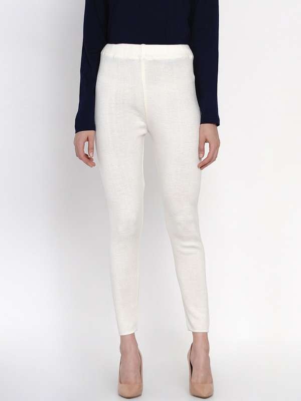 Buy online White Acrylic Woolen Legging from winter wear for Women