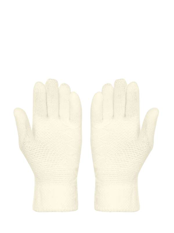 White winter 2025 gloves for womens