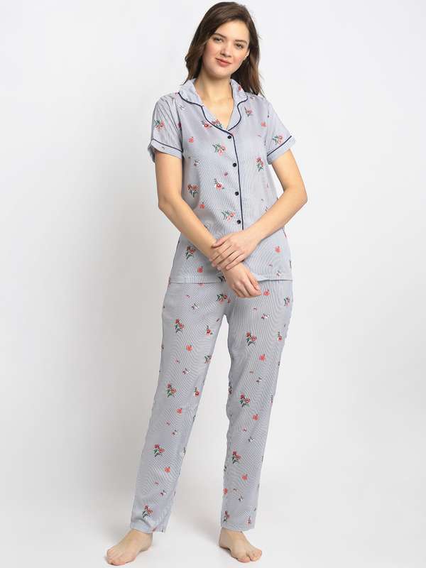 Myntra night dress for ladies clearance