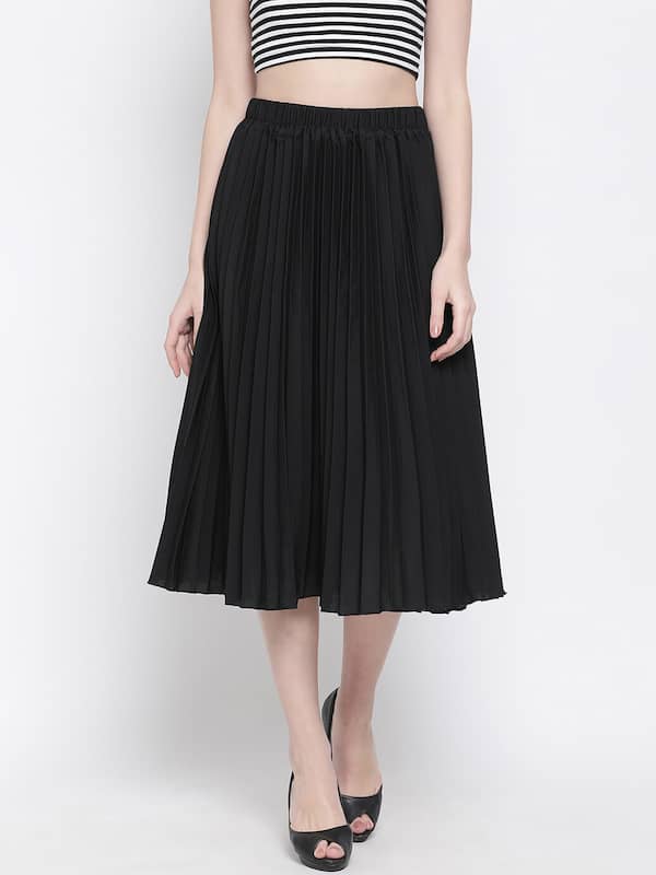 Pleated Flare Floor Length Skirt With Zipper Side  Pleated long skirt Pleated  skirt outfit Pleated fashion