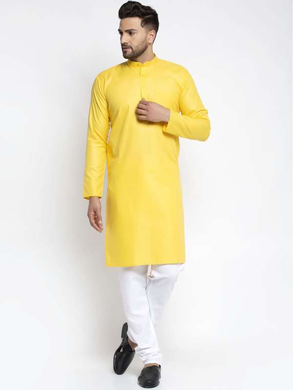 Yellow kurta black pajama 2025