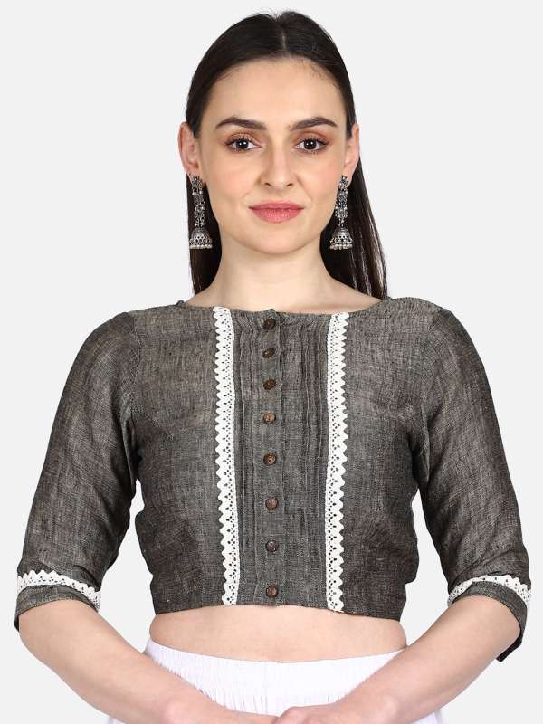Linen sarees myntra clearance