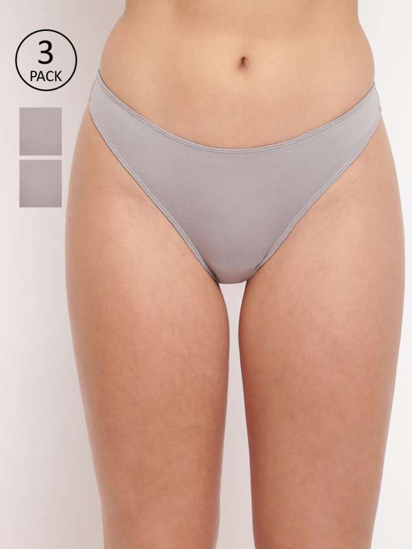 Buy Clovia Grey Solid Viscose Single Thong Panty Online at Best Prices in  India - JioMart.