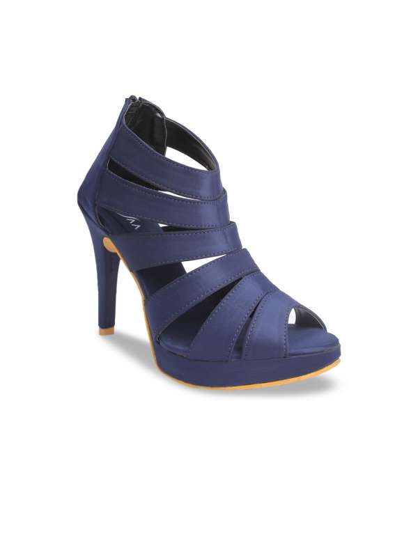 Navy gladiator cheap heels