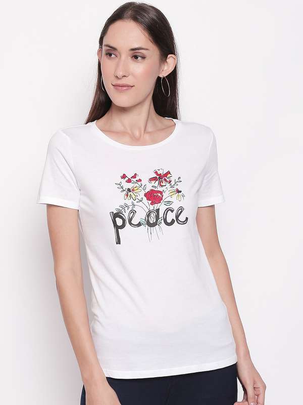 Alto Moda By Pantaloons White Printed 