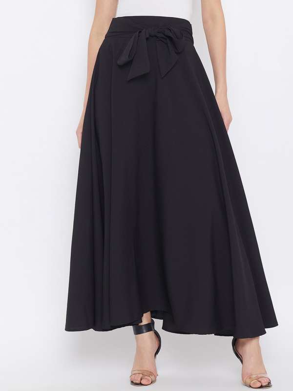 High Waisted Black Skirt For Women - Buy High Waisted Black Skirt