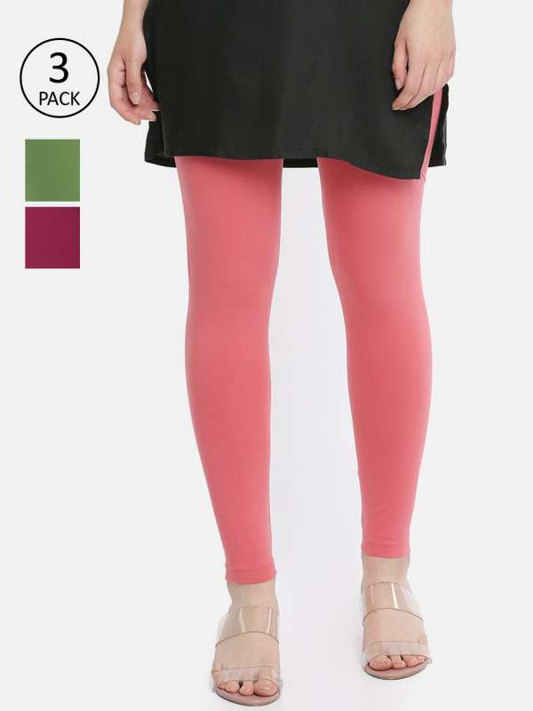 Buy Dollar Women's Missy Pack of 1 Cotton Slim Fit Moving Mauve Color Ankle  Length Leggings Online at Best Prices in India - JioMart.
