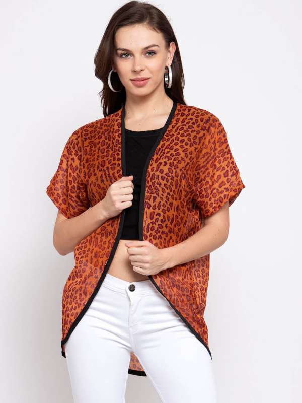 Orange shrug cardigan discount