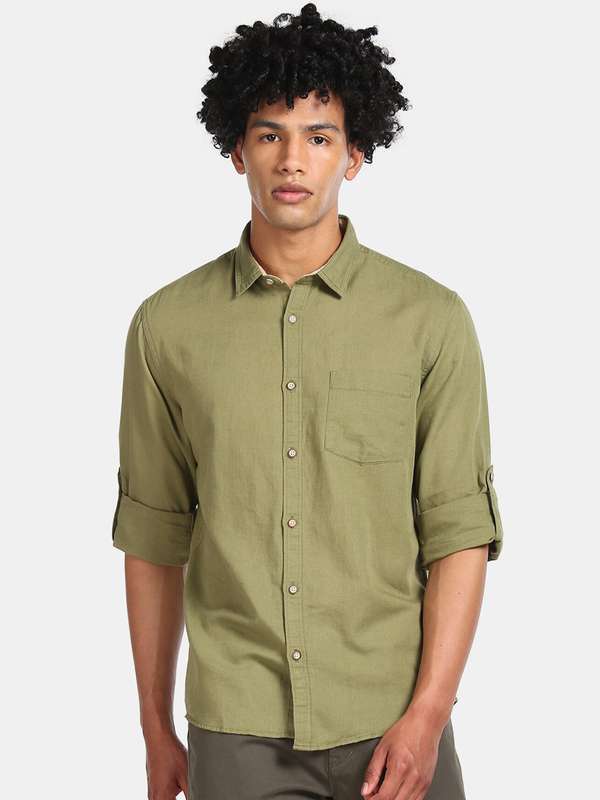 Olive Green Shirts - Buy Olive Green 