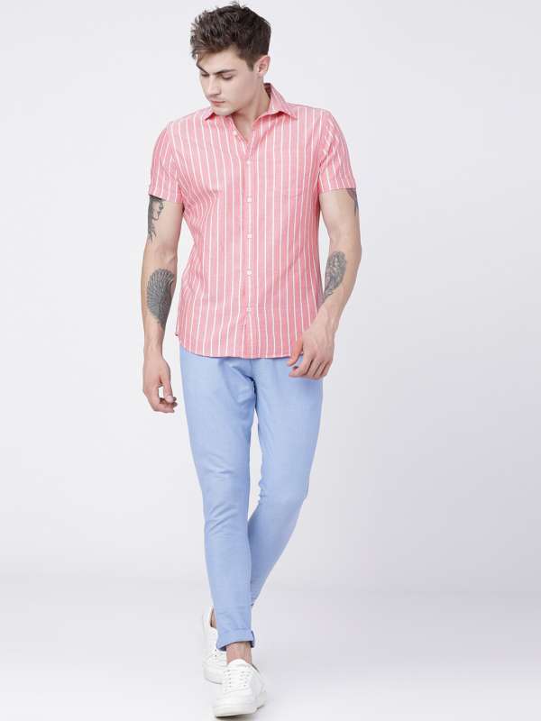 Men Coral Shirts Buy Men Coral Shirts online in India