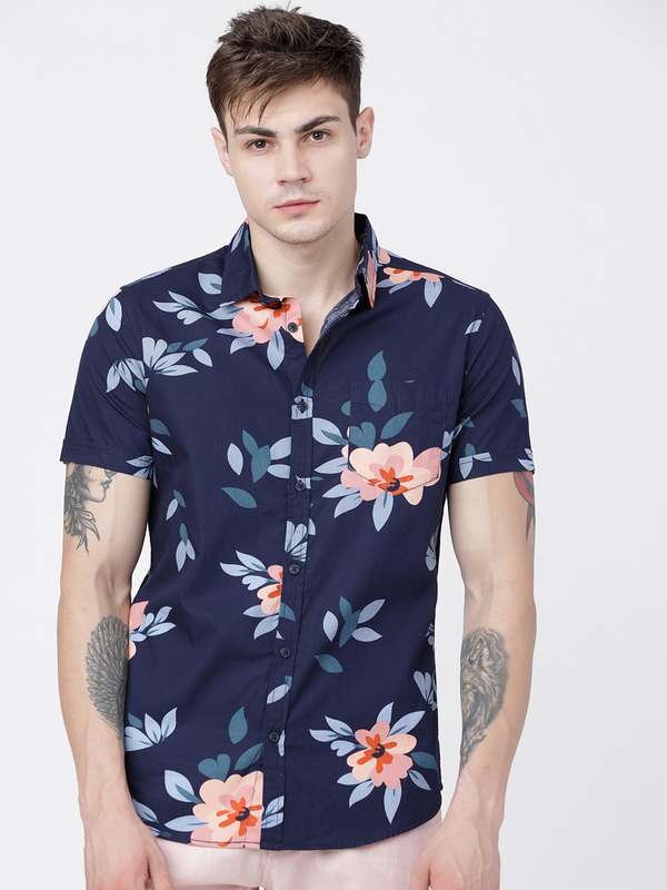 Printed half shirt myntra clearance