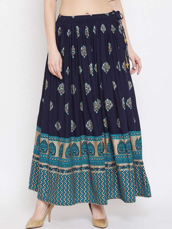 Navy Blue Skirts Ethnic Skirt Buy Navy Blue Skirts Ethnic Skirt online in India
