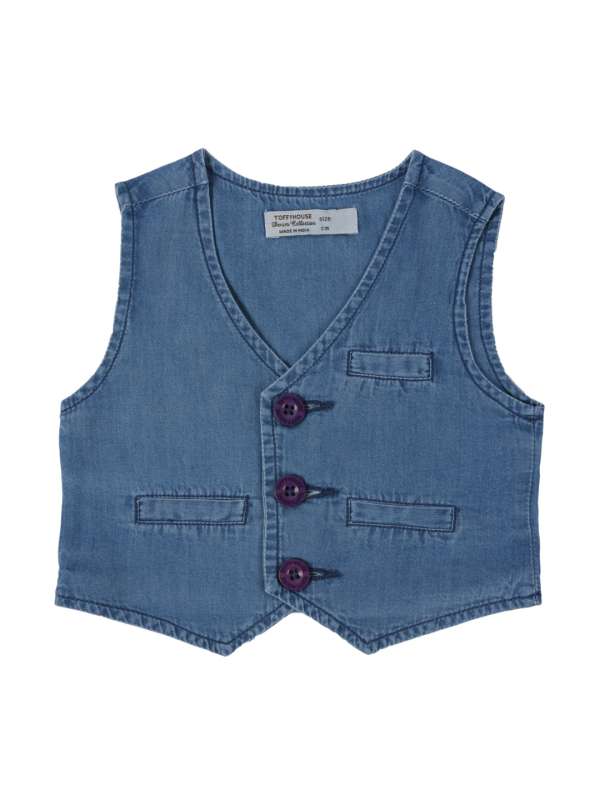 Denim waistcoat womens best sale india