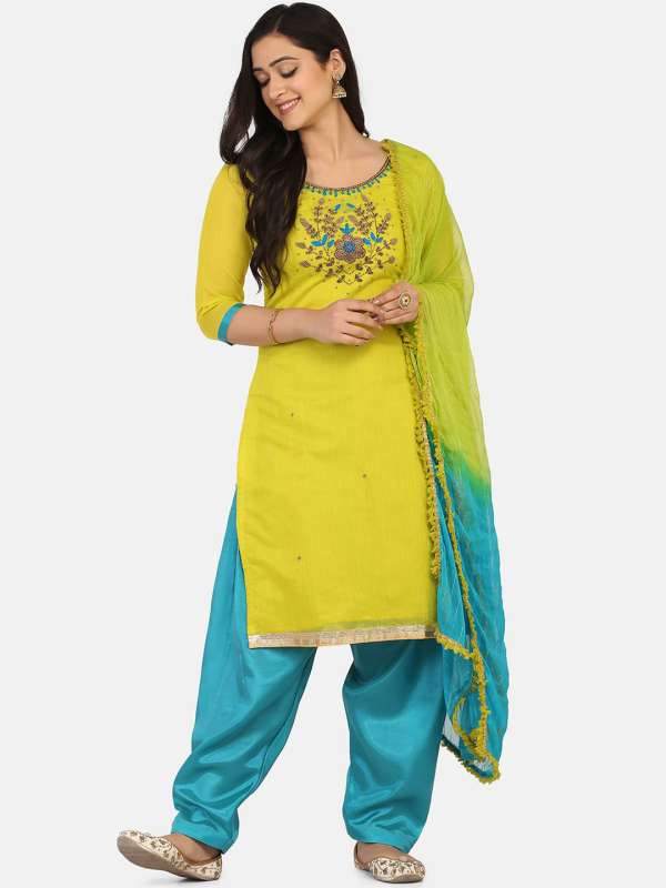 Green dress deals material online