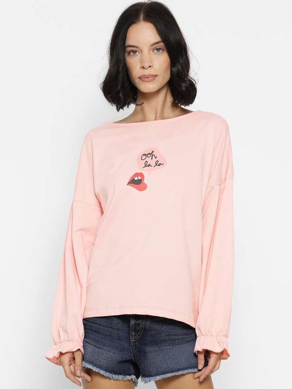 Forever 21 pink sweatshirt online