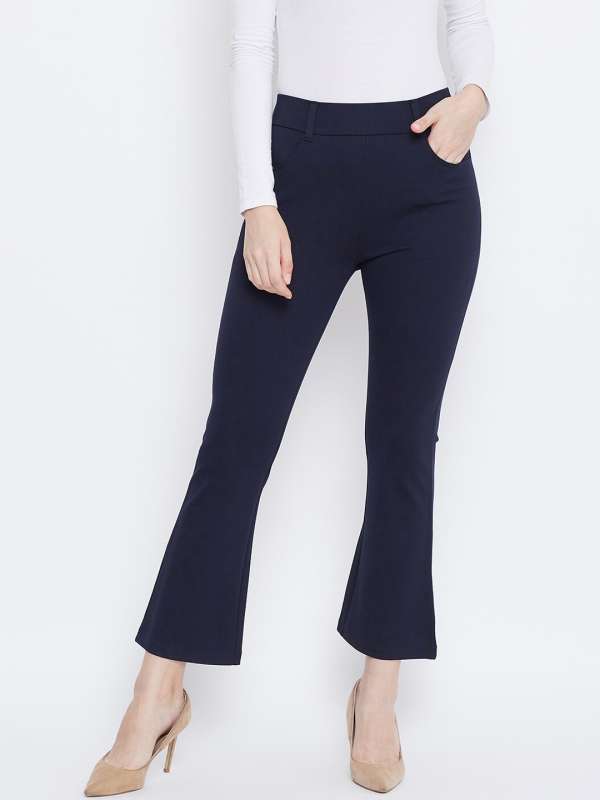 Buy online Dark Blue Solid Jegging from Jeans & jeggings for Women