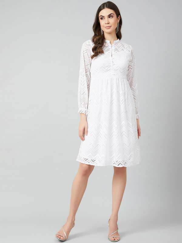 Myntra lace dress hot sale