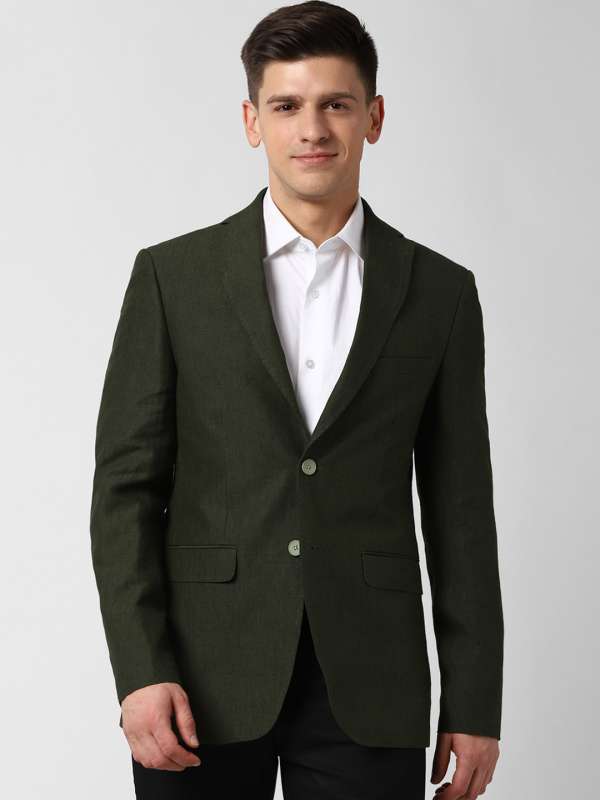 Olive hotsell blazer mens