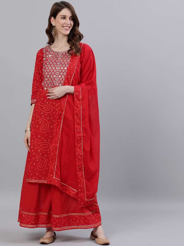 sharara suit myntra