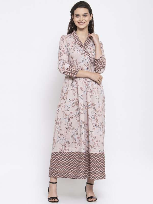 Shawl collar discount kurti