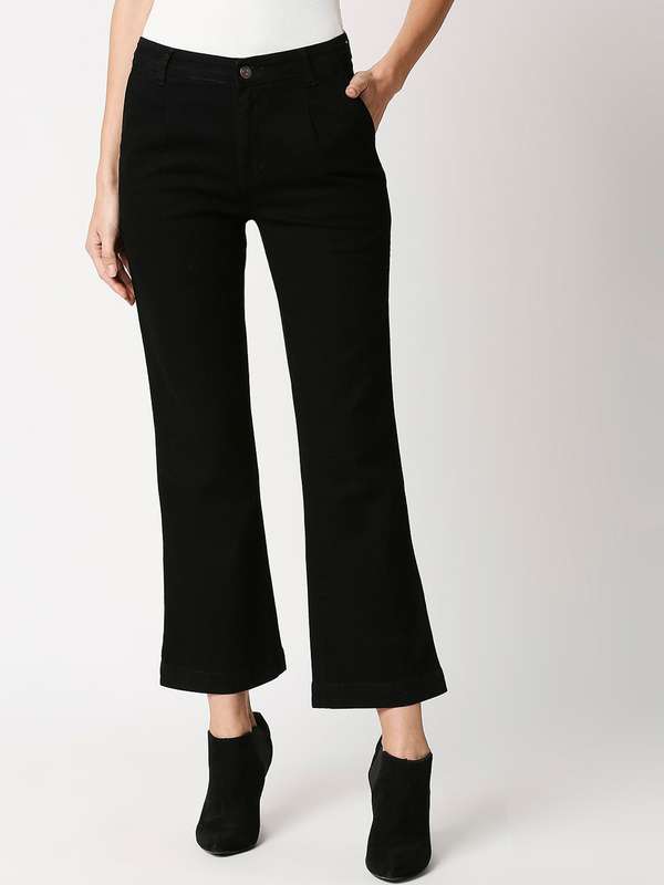 black bell bottoms jeans
