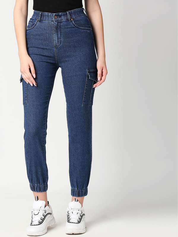 Joggers jeans for womens myntra Outlet