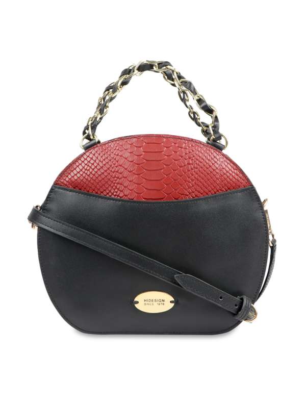 Buy Hidesign Malasana Black Solid Medium Shoulder Handbag Online At Best  Price @ Tata CLiQ