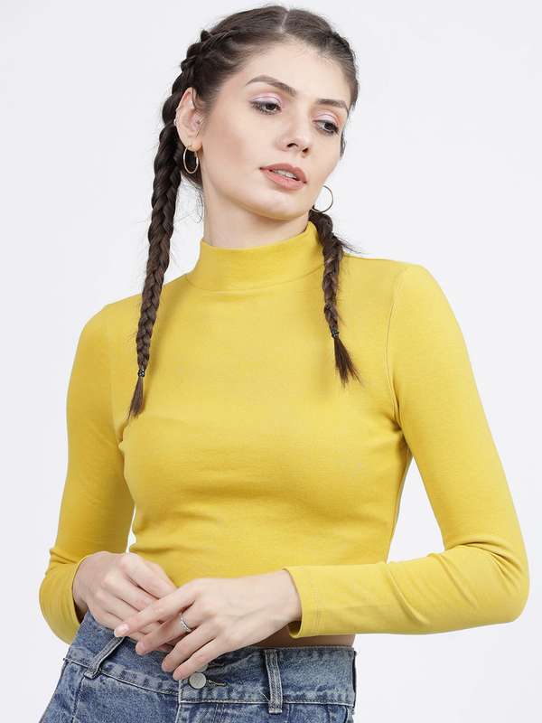 Mustard Yellow Full Sleeve T Shirt 