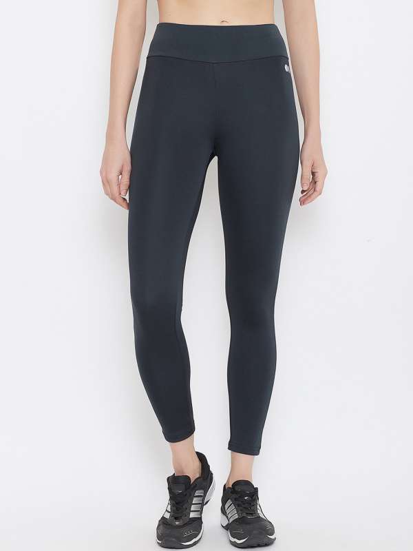 Buy IN THE NAME OF FITNESS BLUE HIGH WAISTED TIGHTS for Women Online in  India