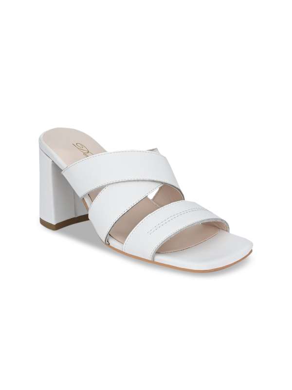 White strappy 2025 mule
