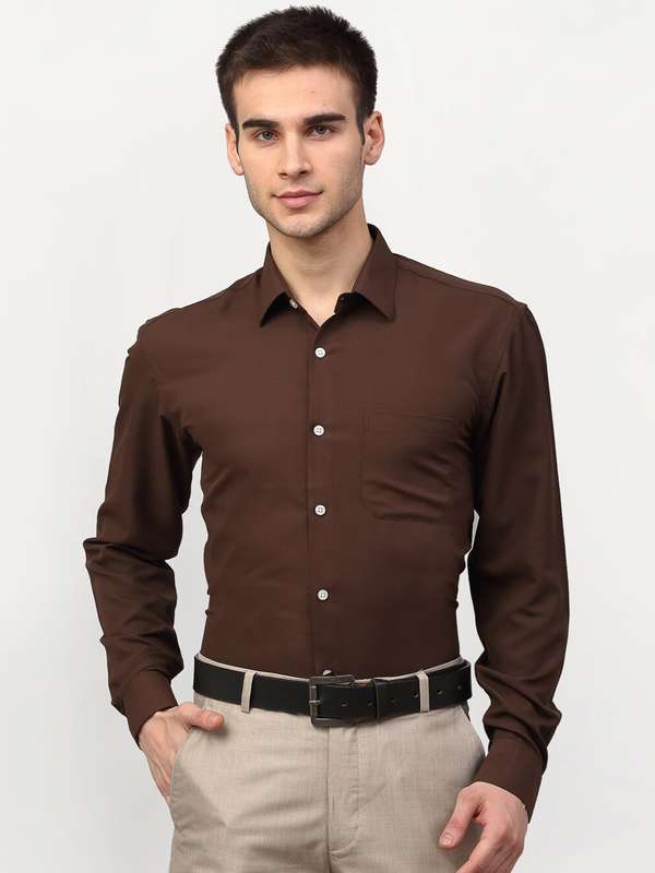 Men Coffee Brown Shirts - Buy Men 