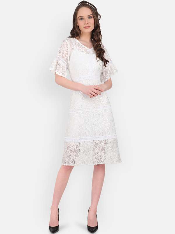 white lace gown styles