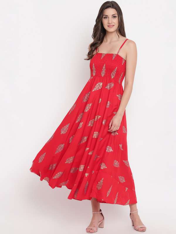 Red gown myntra outlet