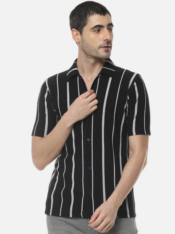 Buy Black Half Sleeve Shirts Online Myntra