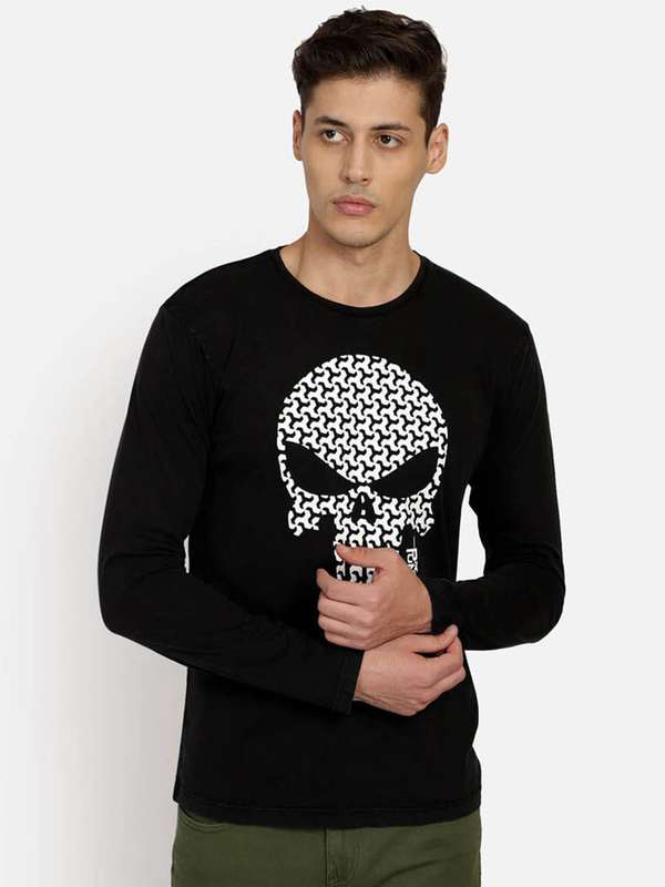 punisher t shirt myntra