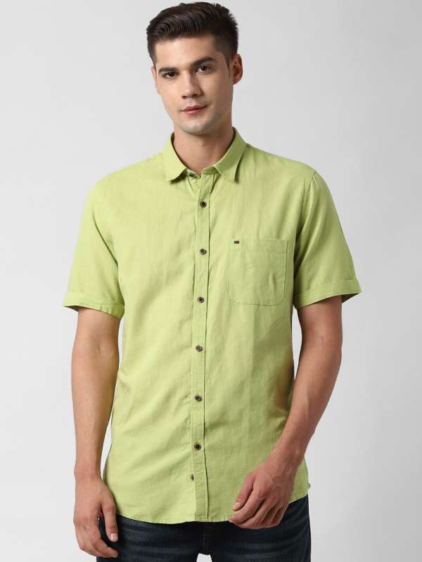 100 Cotton Half Sleeve Shirts - Buy 100