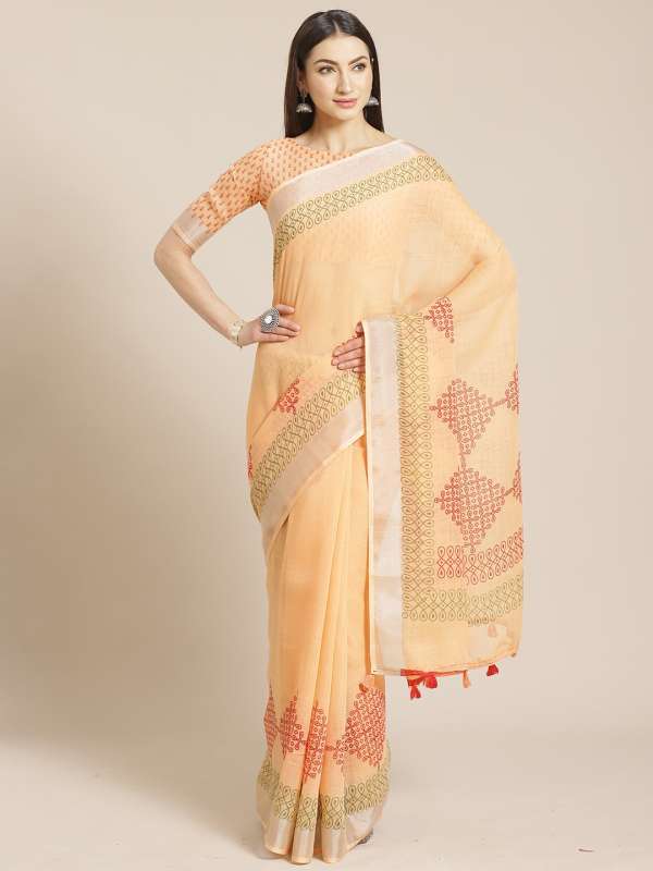 Linen Sarees Below 1000 Buy Linen Sarees Below 1000 online in India