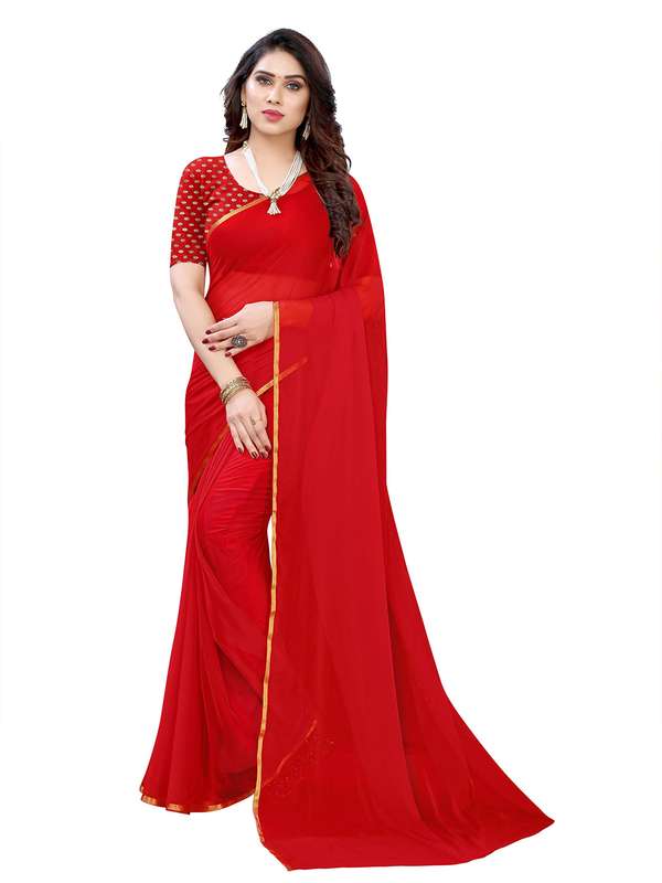 Myntra chiffon saree Clearance