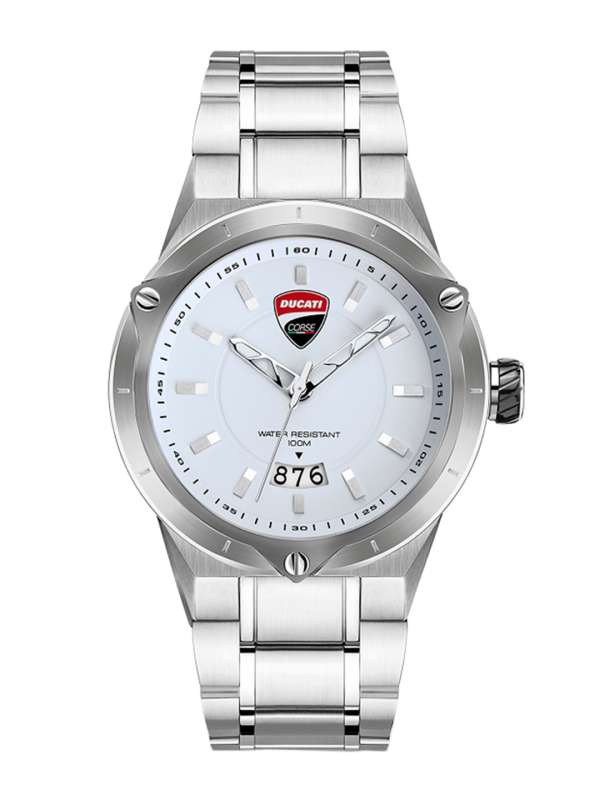 White and silver watch outlet