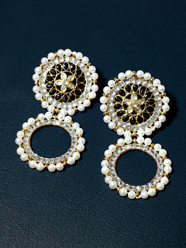 black stone earrings